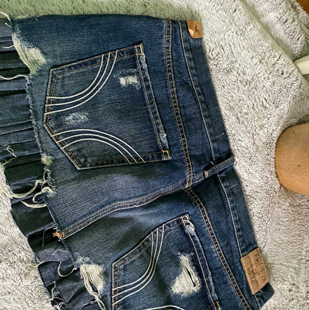 Hollister denim skirt